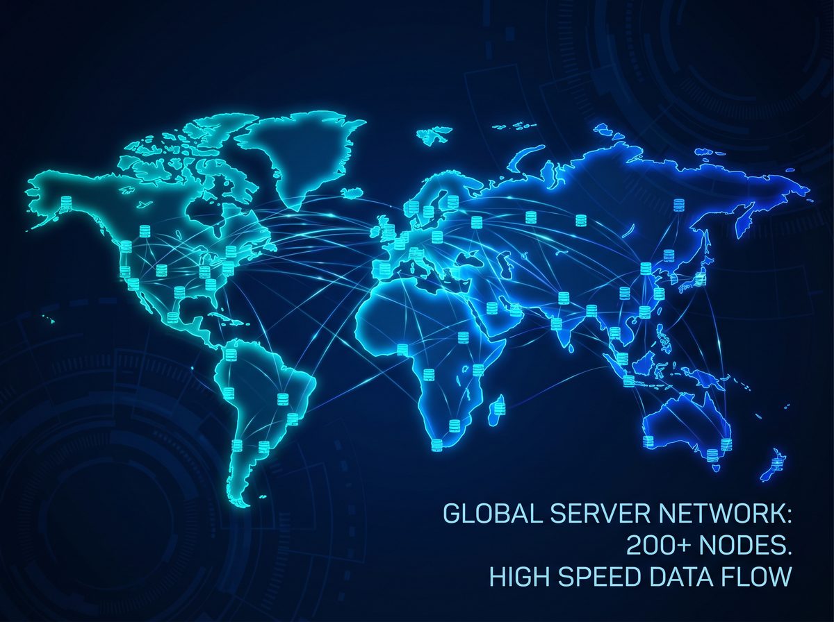 艾斯加速器全球服务器节点分布图